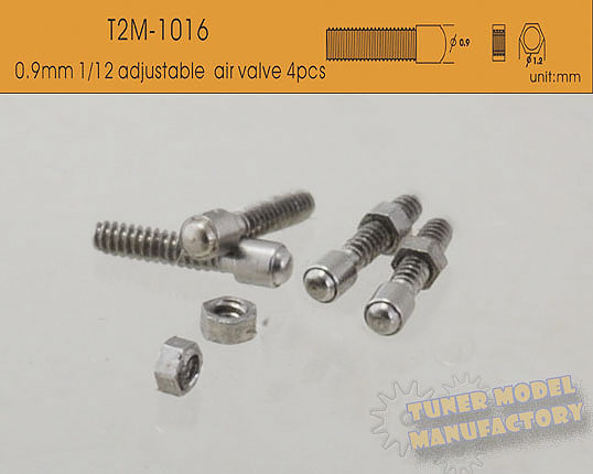 T2M 1/12 Adjustable Air Valves T2M-1016 4pcs 